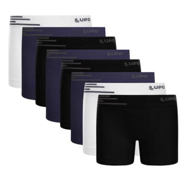 Imagem de Combo 8 Cueca Kids Microfibra Infantil Lupo Sem Costura, Sortido 2, GG