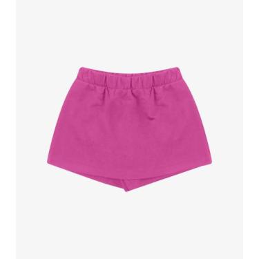 Imagem de Shorts Saia Moletom Rovi Kids Rosa, 8, Rosa
