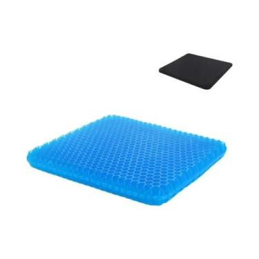 Imagem de Almofada De Gel Respirável Com Design Em Colmeia Para Alívio De Pressã