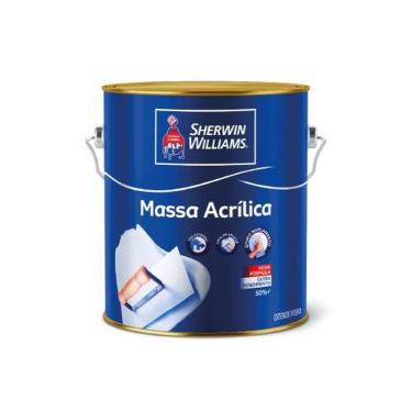 Imagem de Massa Acrílica Metalatex Interior Secagem Rápida Acabamento Fosco Branco Galão 3 e 6L Sherwin Williams