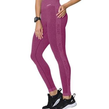 Imagem de Calça Legging Fitness Sem Costura Com Cós Cintura Alta Selene, Pink, G
