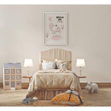 Imagem de Quadro Infantil Decorativo Trombinha Aventureira Retangular 20 X 30 em Vinil com Vidro...