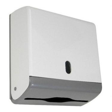 Imagem de Toalheiro para Papel Interfolha Junior N15 para 2 Ou 3 Dobras em Plástico ABS com Visor Transparente para Controle