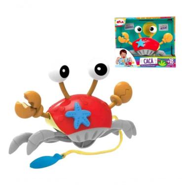 Imagem de Brinquedo Para Bebê Caranguejo Cacá Mexe Perninhas Elka