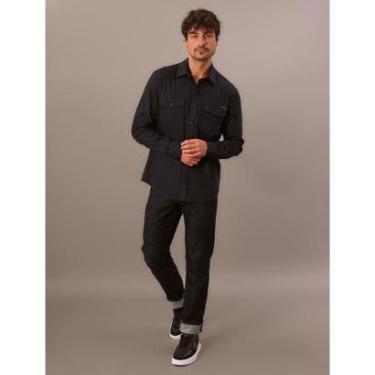 Imagem de Camisa Manga Longa Calvin Klein Jeans Sarja Com Bolsos-Masculino