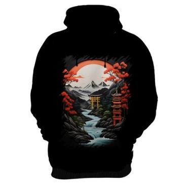Imagem de Blusa de Frio Paisagem Oriental Portão Torii 8 - Kasubeck Store, Inf 1