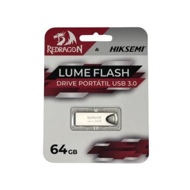 Imagem de Pendrive Redragon e Hiksemi Lume Flash 64GB USB 3.0