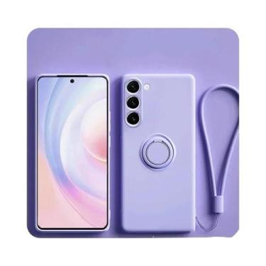 Imagem de Capa De Telefone Samsung Galaxy Com Anel Magnético De Silicone S25 S24