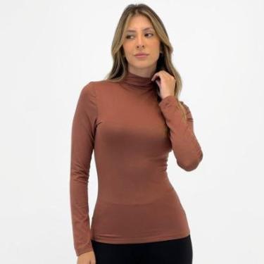 Imagem de Blusa Malwee Básica Manga Longa Gola Alta Feminina-Feminino