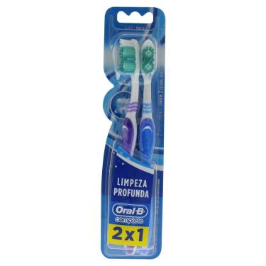Imagem de Escova Dental Oral B Complete - Embalagem com 2 Unidades