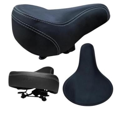 Imagem de Selim Banco Bicicleta High One 2 Molas Plus Conforto Urbano 210mm Maci