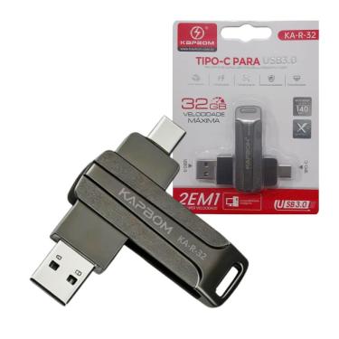 Imagem de Pendrive 32gb Unidade Flash Tipo-c Para Usb 3.0