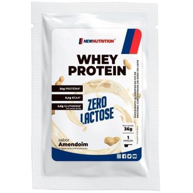 Imagem de Sachê Whey Protein Concentrado Zero Lactose 36g Amendoim NEWNUTRITION-Unissex