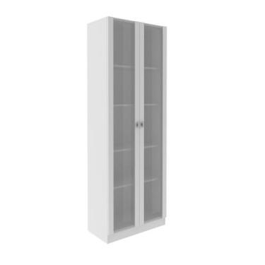 Imagem de Armário Multiuso 59,8x171,5cm com 2 Portas de vidro e 4 Prateleiras AM