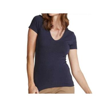 Imagem de Blusa Hering Feminina Meia Manga 02tq Noturno, M, Noturno