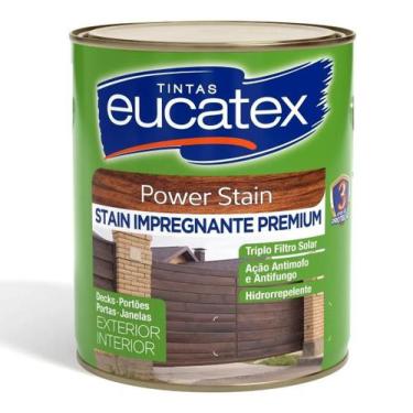 Imagem de VERNIZ POWER STAIN DECK MADEIRA PREMIUM IMBUIA 900ml EUCATEX