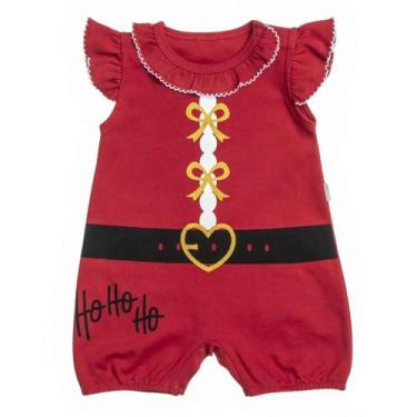 Imagem de Macacão Vermelho Natalino Anjos Baby 233100, Vermelho, RN