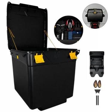 Imagem de Caixa Baú Bauleto 110 Litros Com Suporte Universal Motoboy Icbras