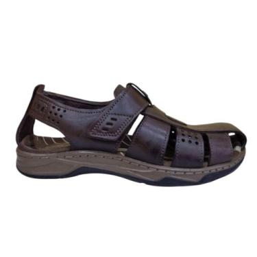 Imagem de Sandalia Masculina PEGADA papete de tiras autocolantes 132255, Cravo, 