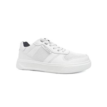 Imagem de Sapatenis Pegada Couro Masculino 110921 Branco, 39, Branco