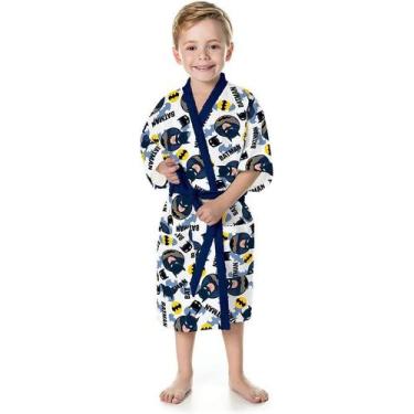 Imagem de Roupão felpudo infantil batman - lepper, G