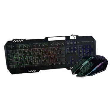 Imagem de Kit Teclado e Mouse Gamer RGB Altomex Preto A-638
