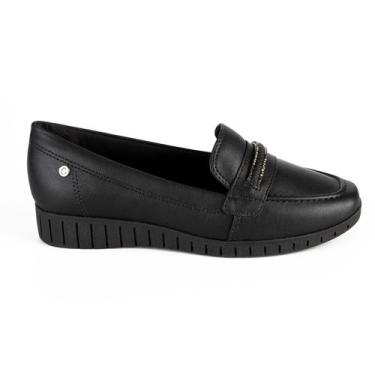 Imagem de Mocassim Feminino Loafer Anabela Campesí Cp096-0001, Preto, 36