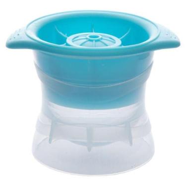 Imagem de Forma De Gelo Esférico Para Bebidas Sucos, Drinks, Whisky - SAZ, Azul