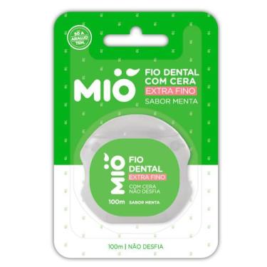 Imagem de Fio Dental Mió com Cera Extra Fino Sabor Menta 100m