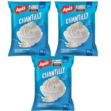 Imagem de Pó preparo para Chantilly Kit 3 Pacotes Apti