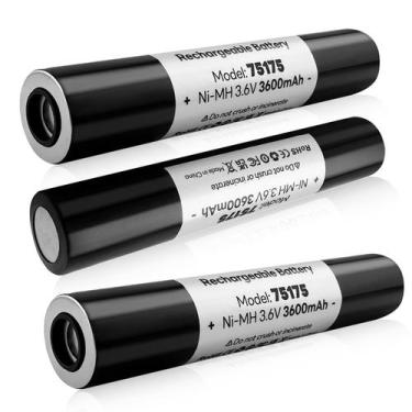 Imagem de Bateria OHZHAO 75175 3,6 V 3600 mAh Ni-MH, 3 unidades