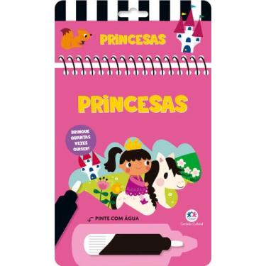Imagem de Livro Infantil Princesas - Brinque quantas vezes quiser, Pinte com águ