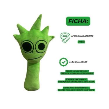 Imagem de Pelúcia Sprunki Boneco 30cm Incredibox Brinquedo Criança Spunk Orange 