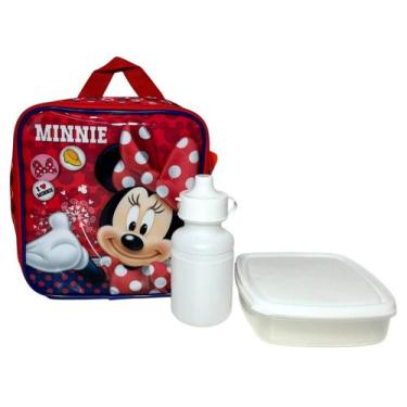 Imagem de Lancheira Escolar Térmica Infantil Personagem Menina Minnie Mouse  Ver