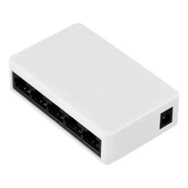 Imagem de Switch 5 Portas Fast Ethernet 10/100mbps Internet Cabo - WS