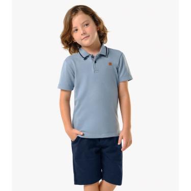 Imagem de Conjunto Infantil Polo Com Bermuda Trick Nick Azul