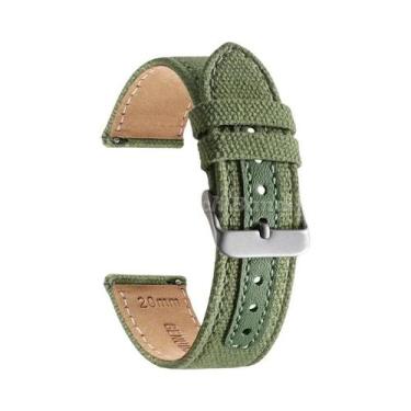 Imagem de Pulseira De Relógio Unissex Vintage Em Couro Genuíno E Nylon Com Liber