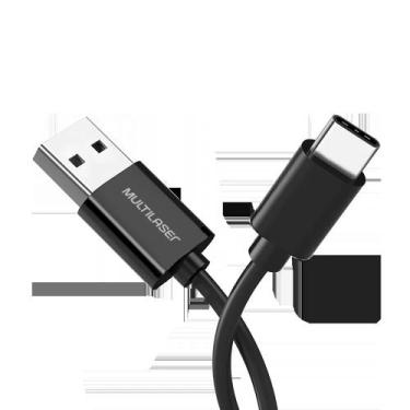 Imagem de Cabo USB Tipo C Multilaser WI443 1,2m Preto - MULTILASER INDUSTRIAL S.
