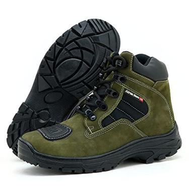 Imagem de COTURNO MASCULINO MOTOCICLISTA ATRON COURO 245 VERDE MILITAR (38, 245 VERDE MILITAR)