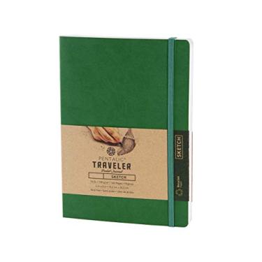 Imagem de Caderno de bolso Pentalic Sketch Traveler, 20 cm x 15 cm, verde
