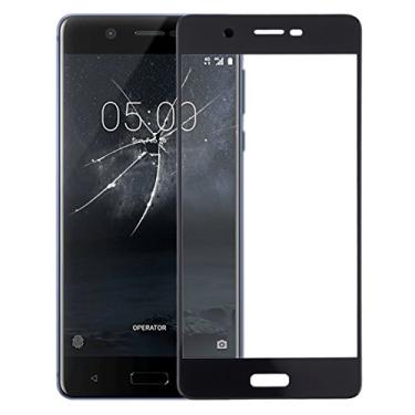 Imagem de Peças de reposição de reparo de lente externa de vidro para Nokia 5 (preto) (cor: preta)