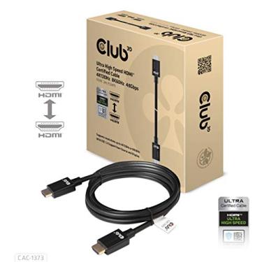 Imagem de Club 3D Cabo de alta velocidade HDMITM 10K 120Hz 48Gbps 26AWG plugue/plugue 3 m