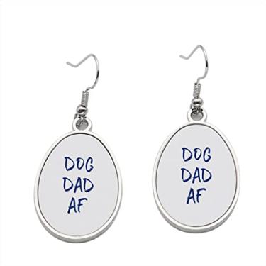 Imagem de Brinco Dog Dad Af - Brincos com pingente para meninas - Presente de festa de aniversário dos namorados