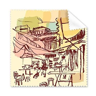 Imagem de Thailand Short Strokes Prosperous Village, pano de limpeza de tela de telefone, 5 peças