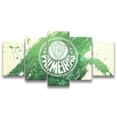 Imagem de Quadro Decorativo 129X63 Sala Quarto Time Futebol Palmeiras