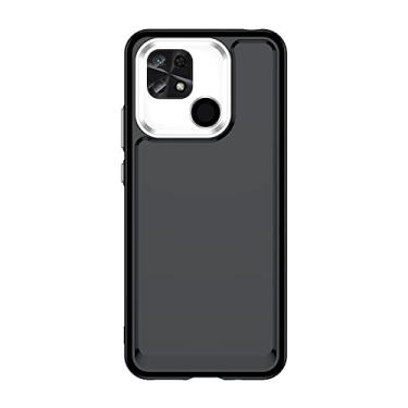 Imagem de FZYM Capa fina preta fina para Xiaomi Redmi 10C, Capa protetora macia para telefone com proteção TPU flexível para Xiaomi Redmi 10C (6,7")