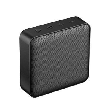 Imagem de HIOD Alto-falante Bluetooth mini alto-falante quadrado sem fio com rádio FM 8h playtime alcance de 10 metros, preto