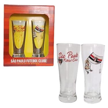 Imagem de Kit Jogo C/ 2 Copos Tulipa 300ml Taça Do São Paulo Tricolor