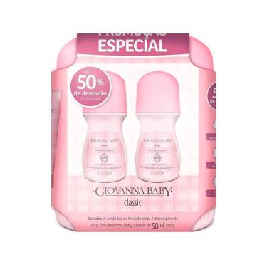 Imagem de Kit Desodorante Roll-on Giovanna Baby Classic 50ml Cada