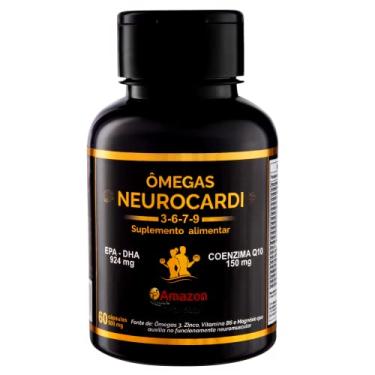 Imagem de 150 MG de Coenzima Q10 EPA e DHA - Neurocardi - Amazon Struthio 60 cps - Fatores naturais, coenzima Q10 150 mg, Suplemento CoQ10